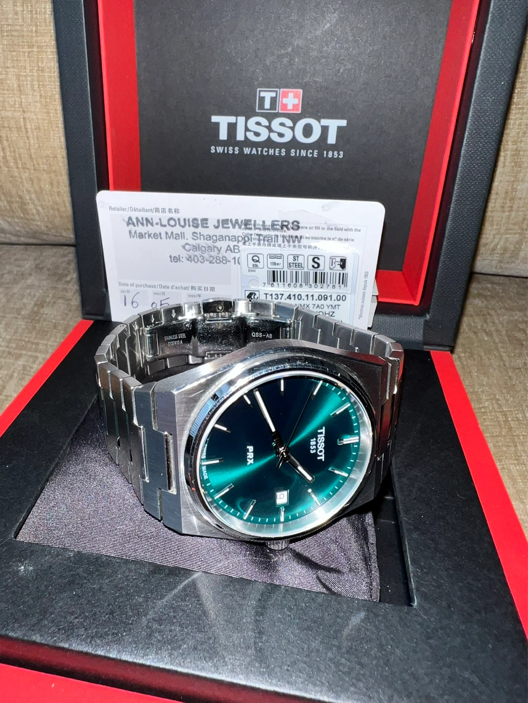 Tissot PRX 40mm Green Dial Watch