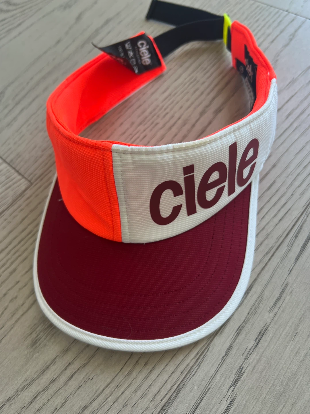 Ciele Visor - Orange, White & Burgundy