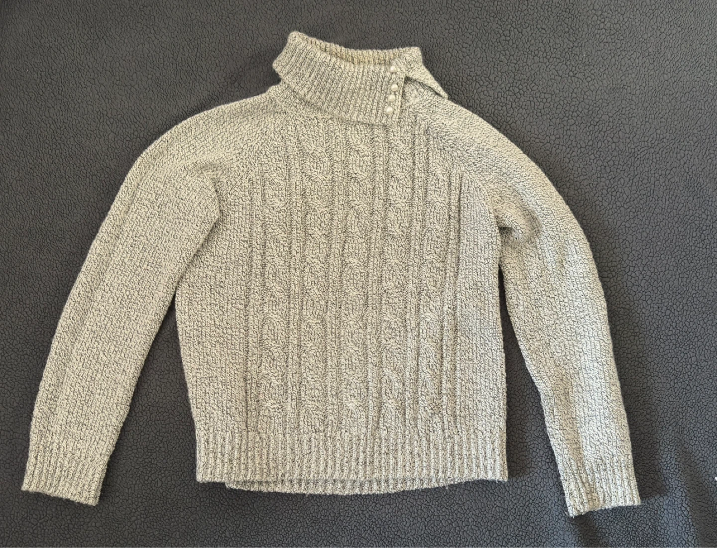 Women's Grey Turtleneck Sweater