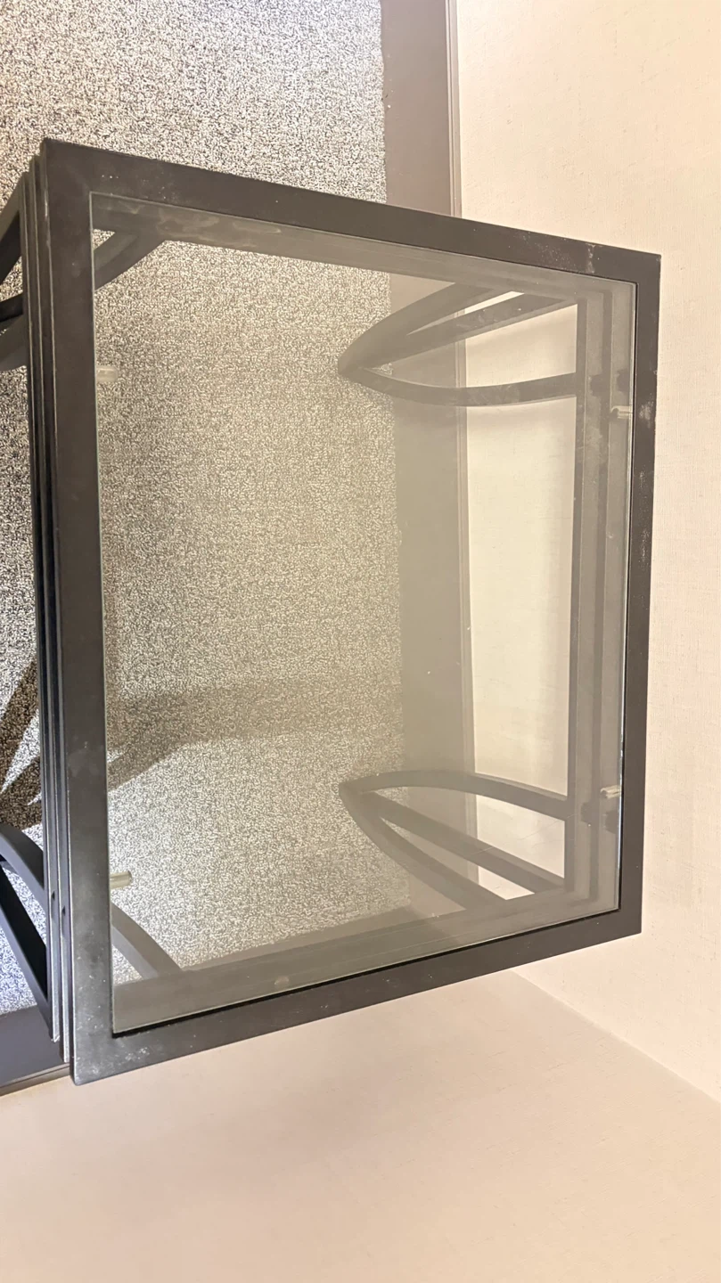Glass Top End Table with Metal Frame - photo 4