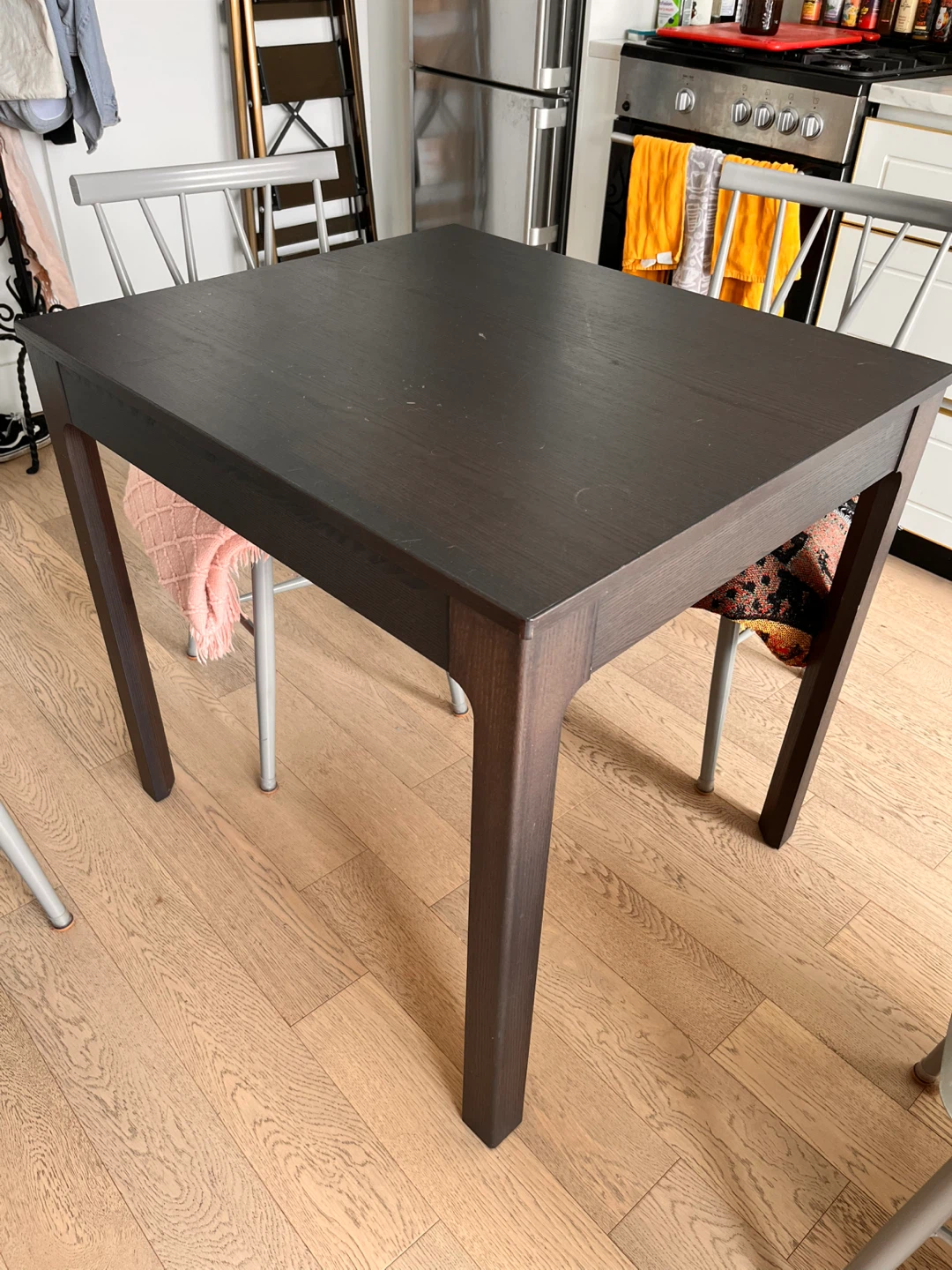 Dark Brown Extendable Dining Table