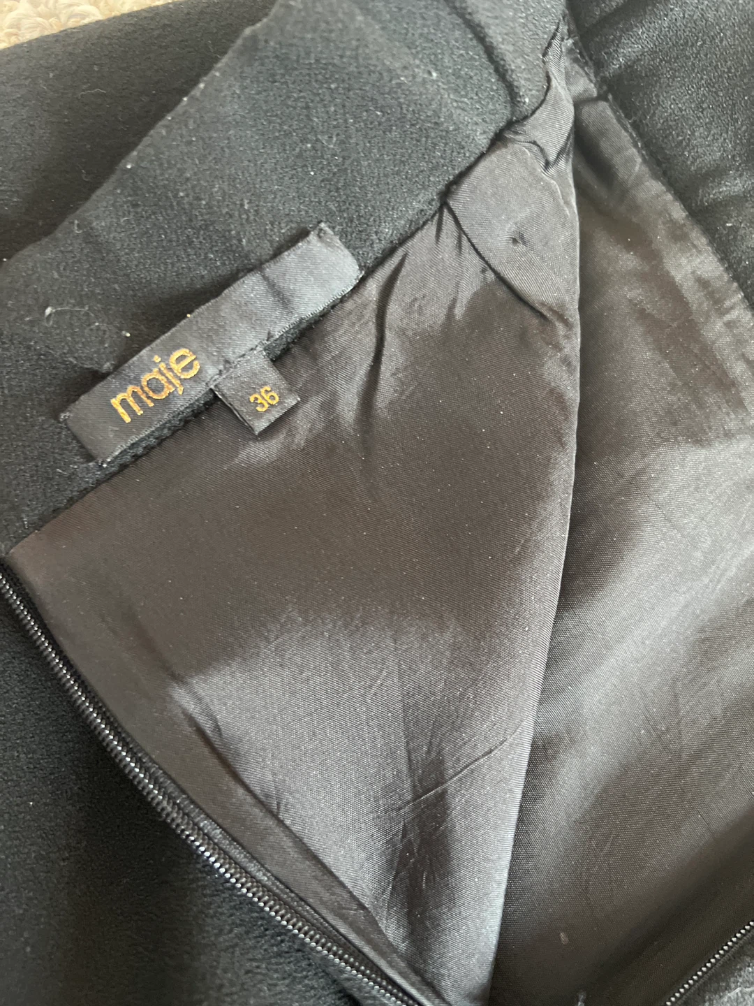 Maje Black Skort Size 36 - photo 3