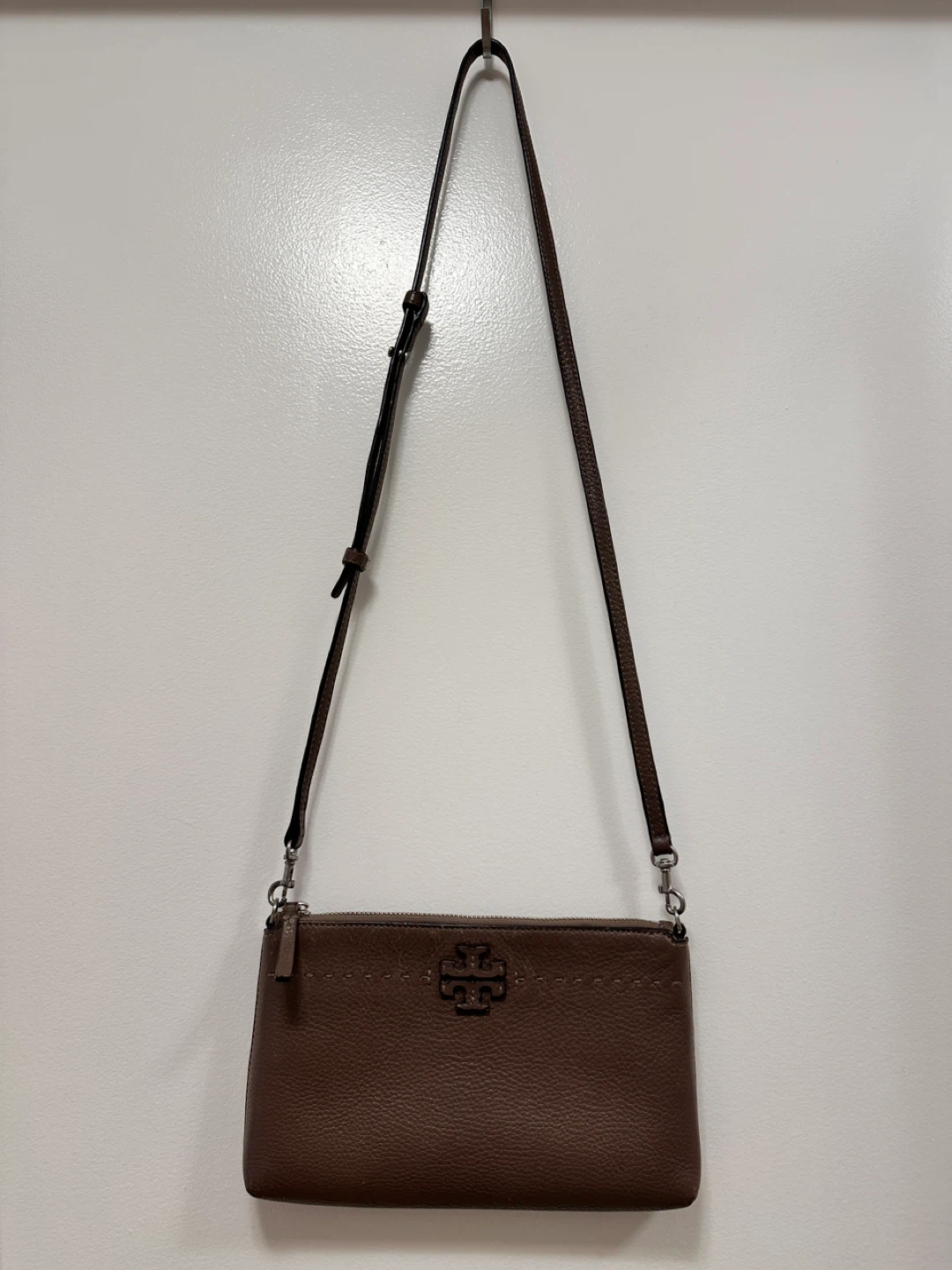 Tory Burch Taupe Leather Crossbody Bag - photo 3
