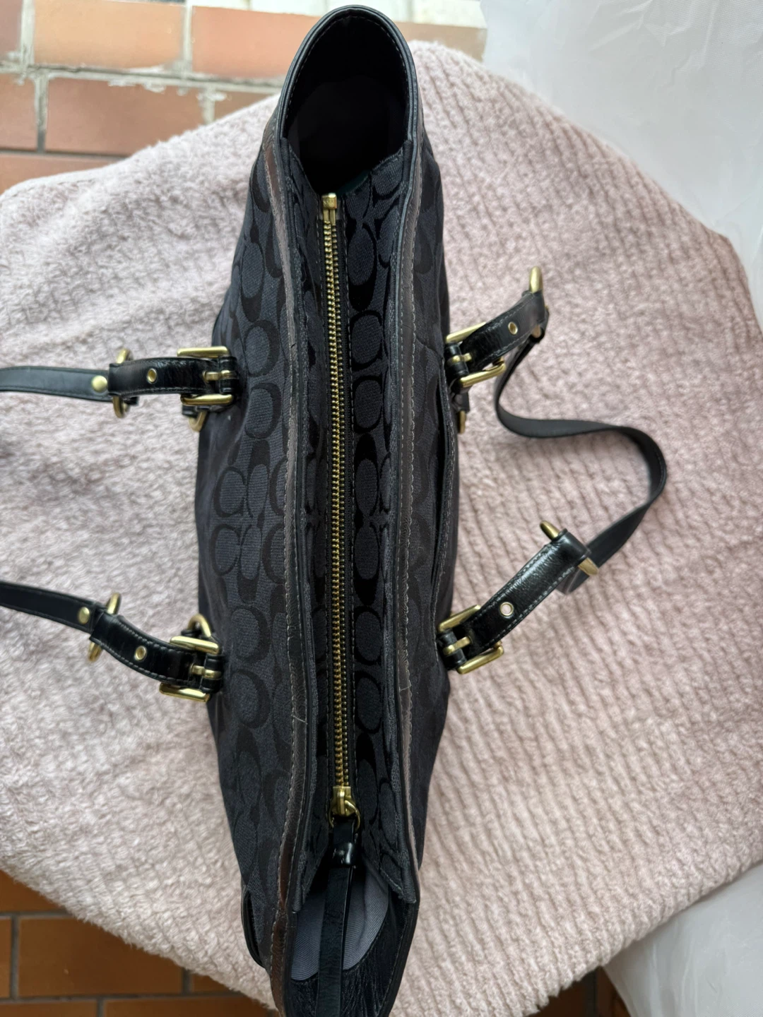 Coach Black Signature C Monogram Tote Bag - photo 4