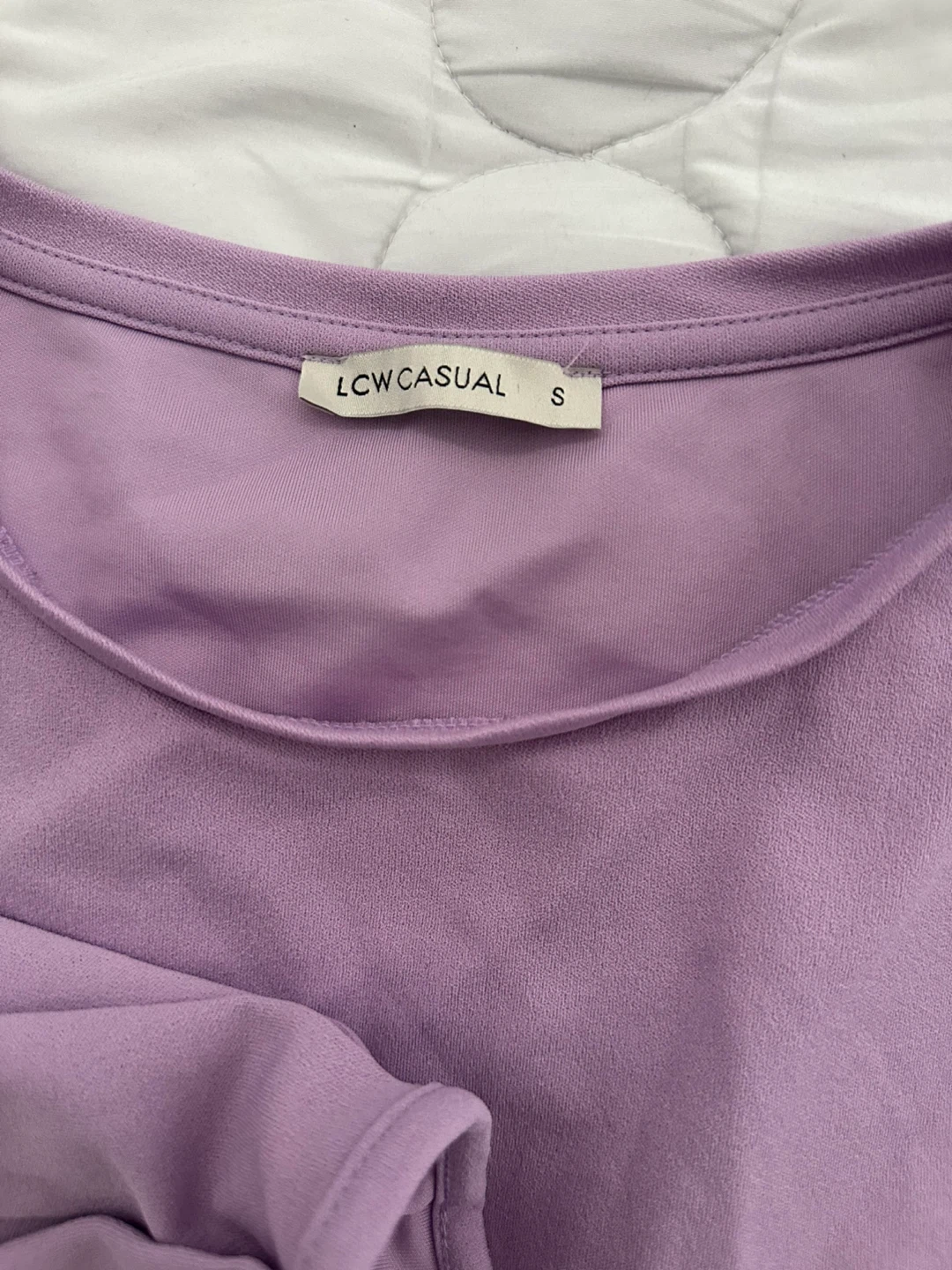 LCW Casual Purple Long Sleeve Shirt Size S - photo 2