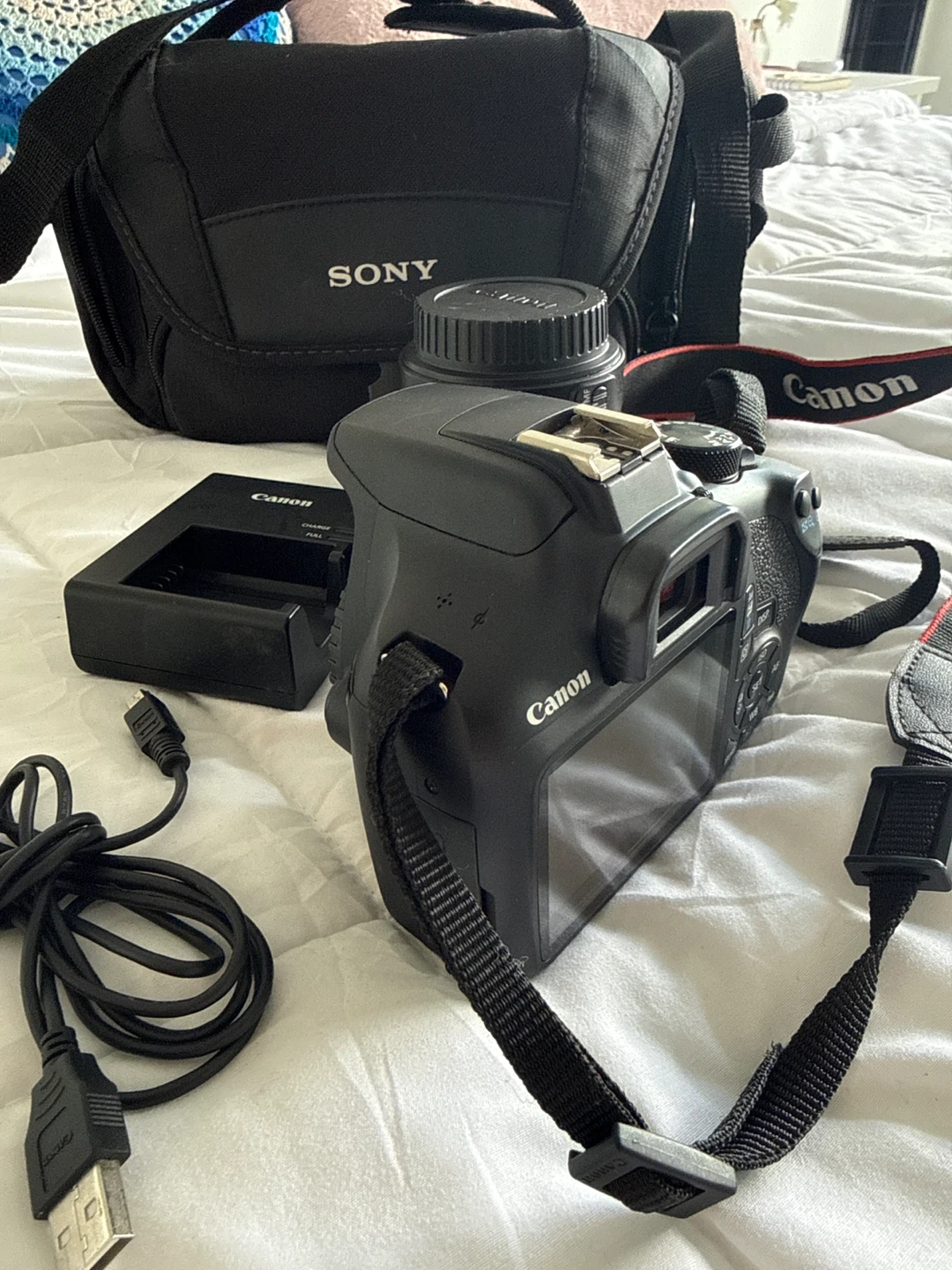 Canon EOS Rebel T6 Camera Kit with Lens and Bag - photo 2