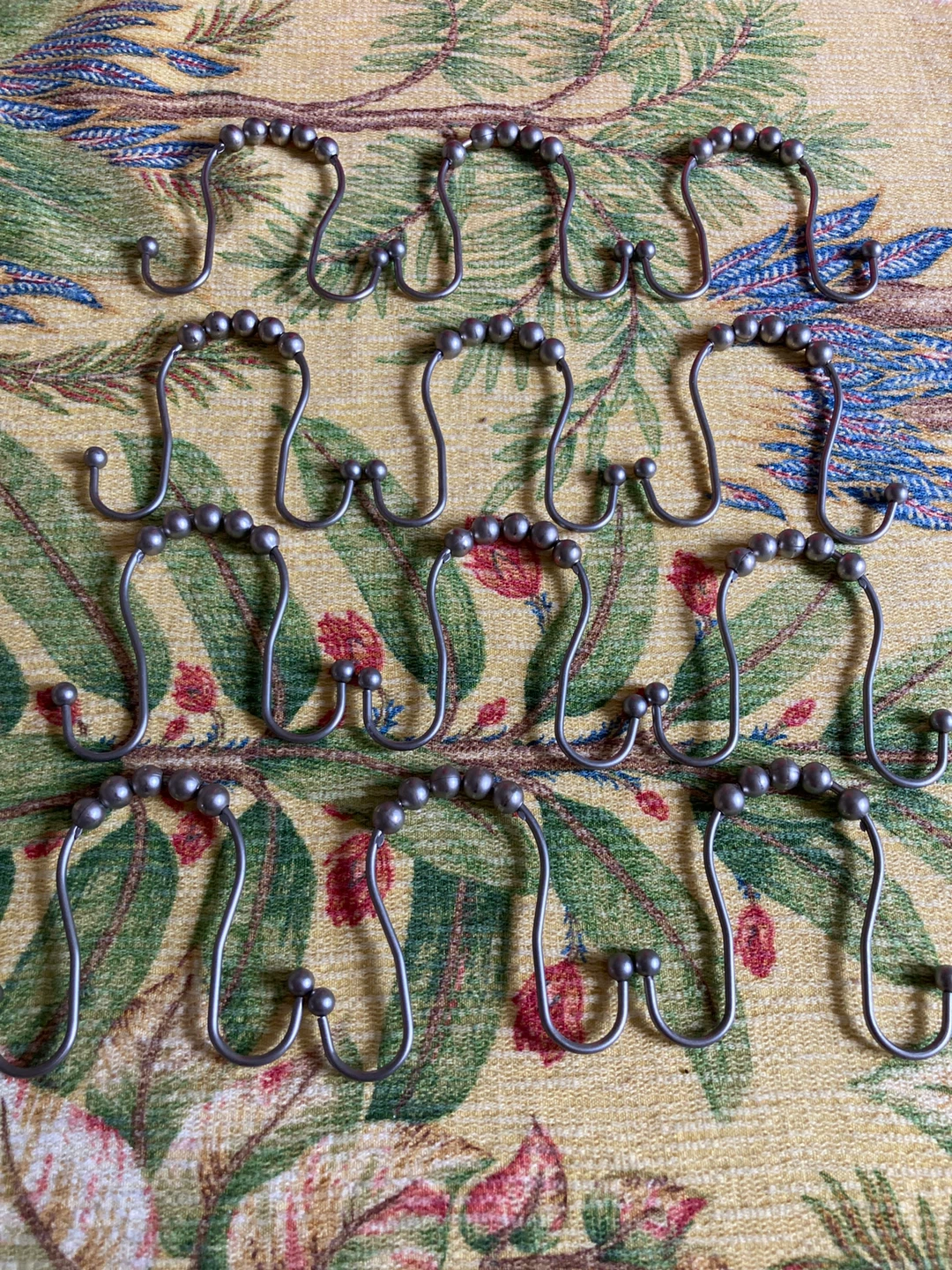 12 Metal Shower Curtain Hooks - photo 2