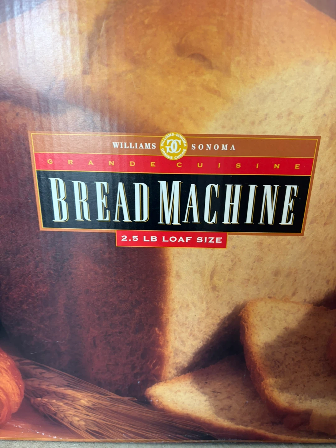 Williams Sonoma 2.5 LB Bread Machine