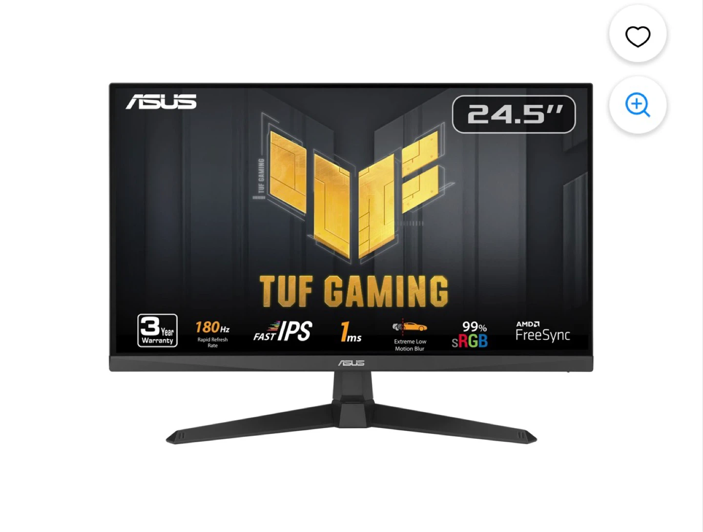 🖥️ ASUS TUF 24.5” Gaming Monitor - 180Hz Like New