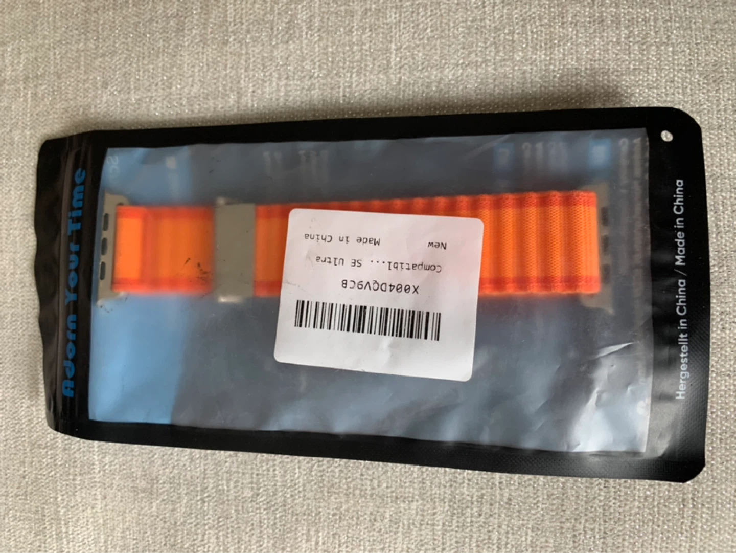 Orange Alpine Loop Watch Band for Apple Watch - photo 3