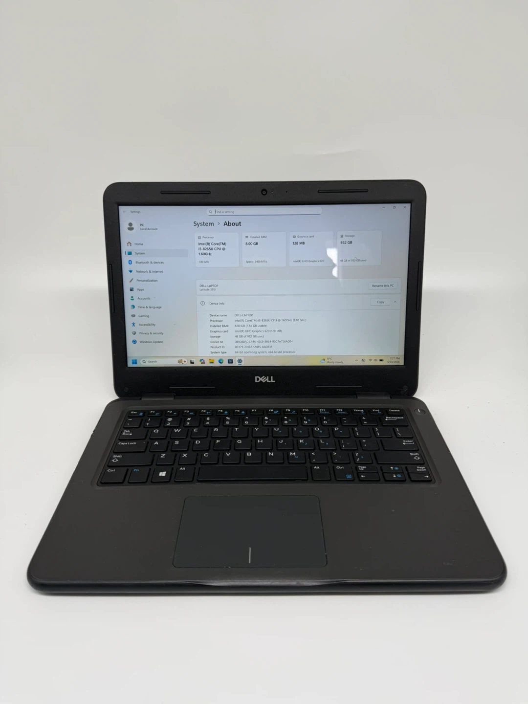 Touchscreen Dell Latitude 3310 i5 8th Gen 8 GB 1 TB SSD