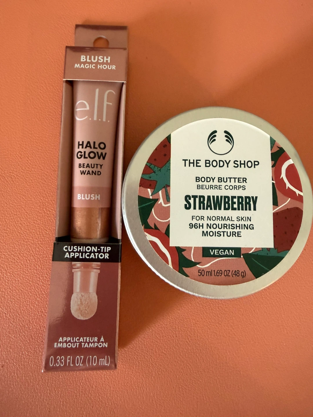 e.l.f. Halo Glow Wand & Strawberry Body Butter