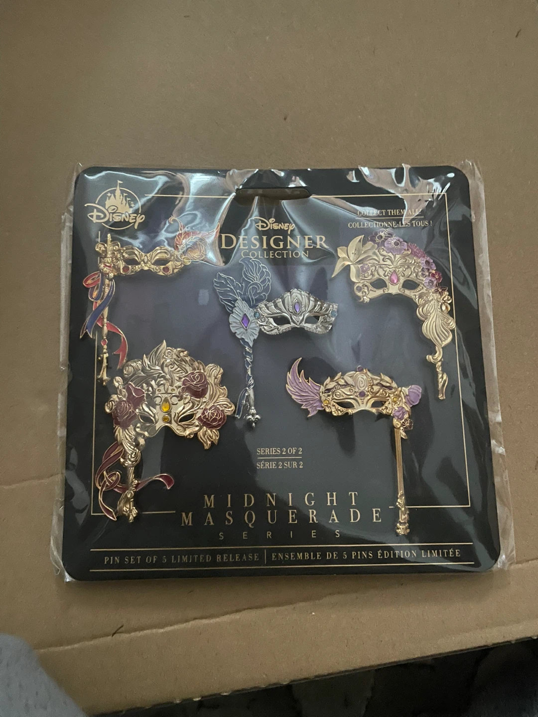 Rare Disney Masquerade Pins / Purse Charms