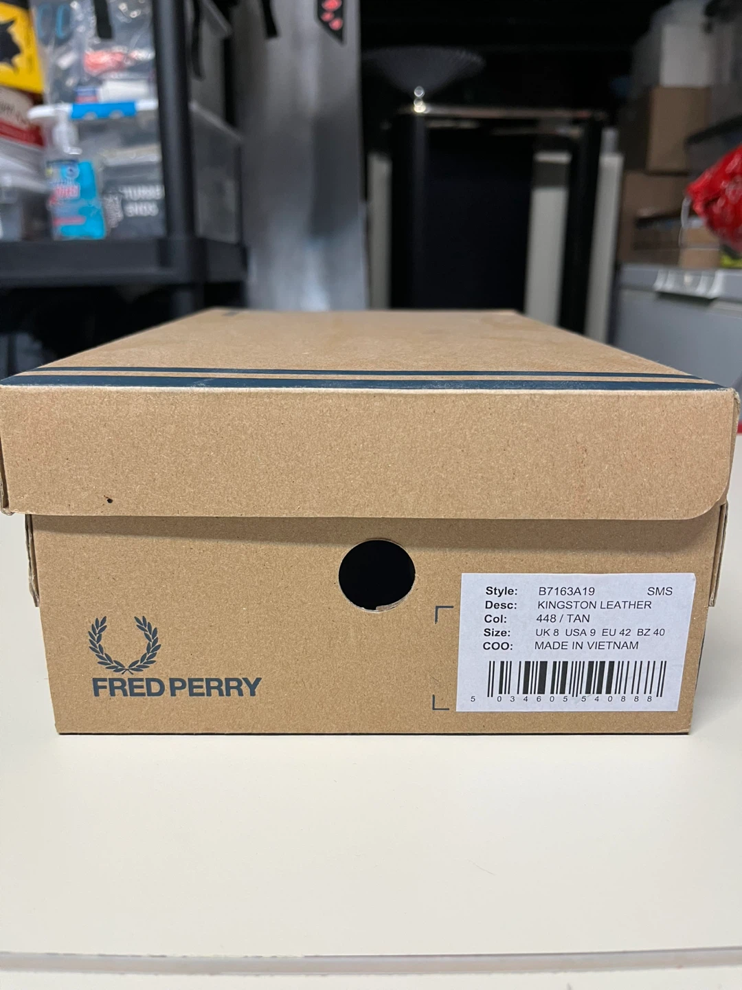 Fred Perry Kingston Leather Brown Sneakers - photo 3
