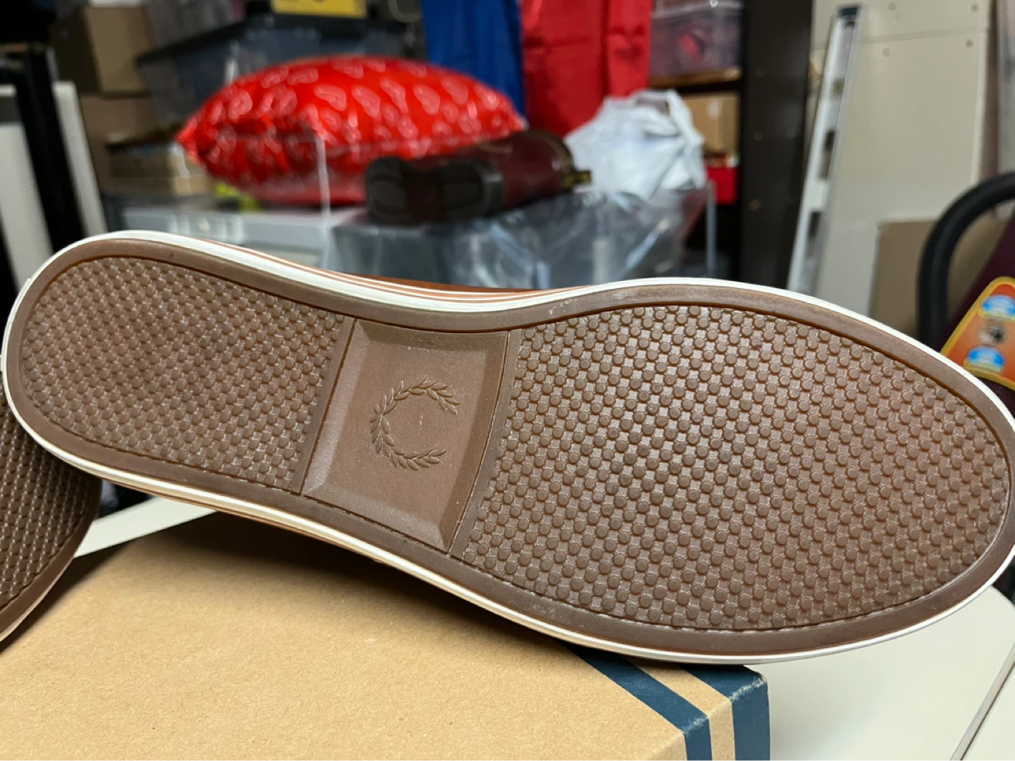 Fred Perry Kingston Leather Brown Sneakers - photo 5