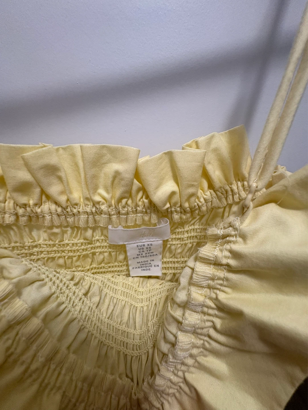 H&M Yellow Smocked Sundress - photo 2