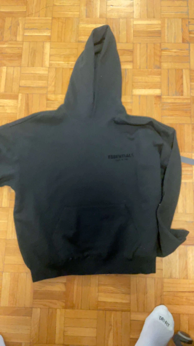 Black Essentials Hoodie