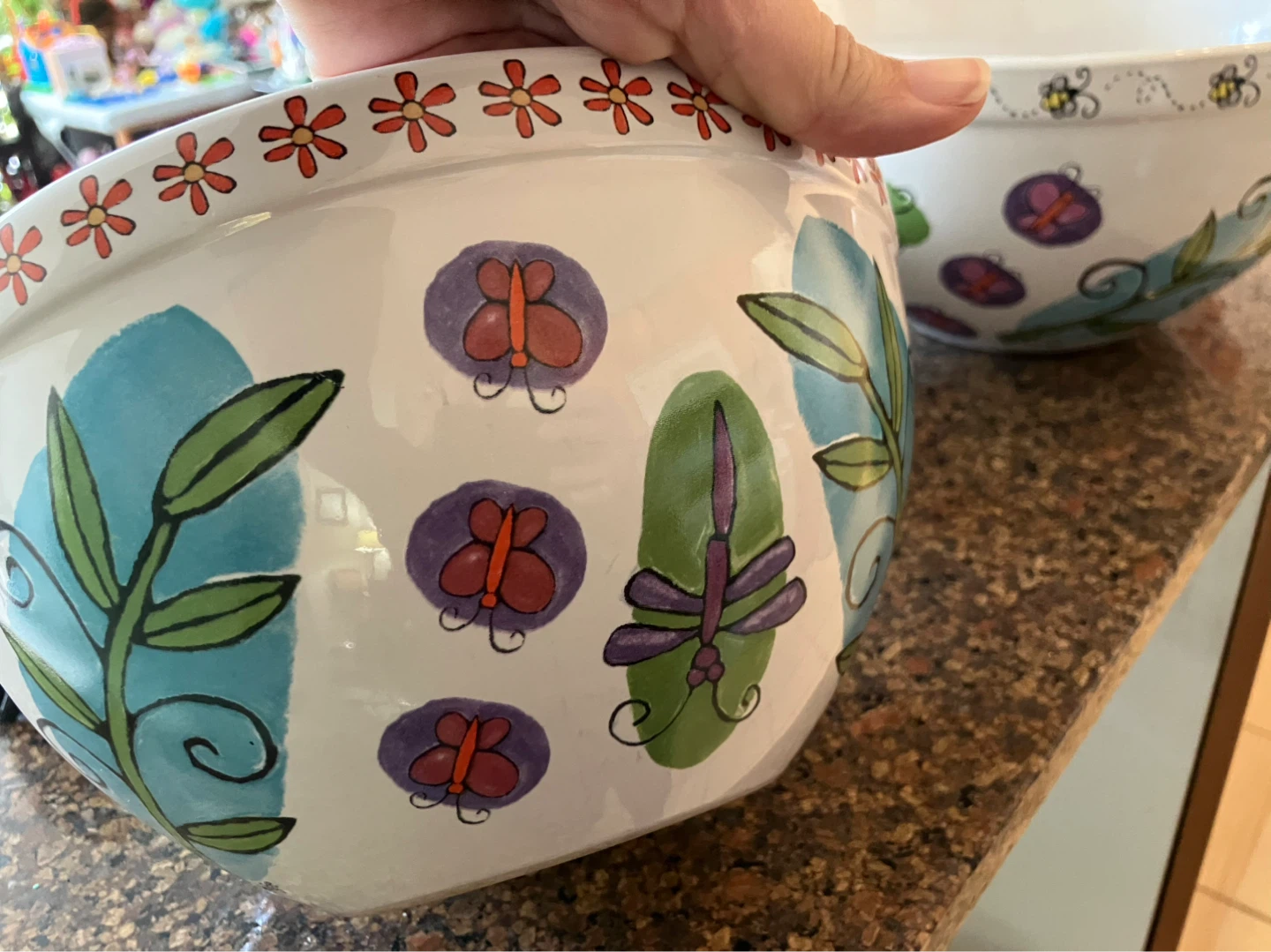 Set of 3 Ursula Dodge Living Garden Nesting Bowls - photo 4