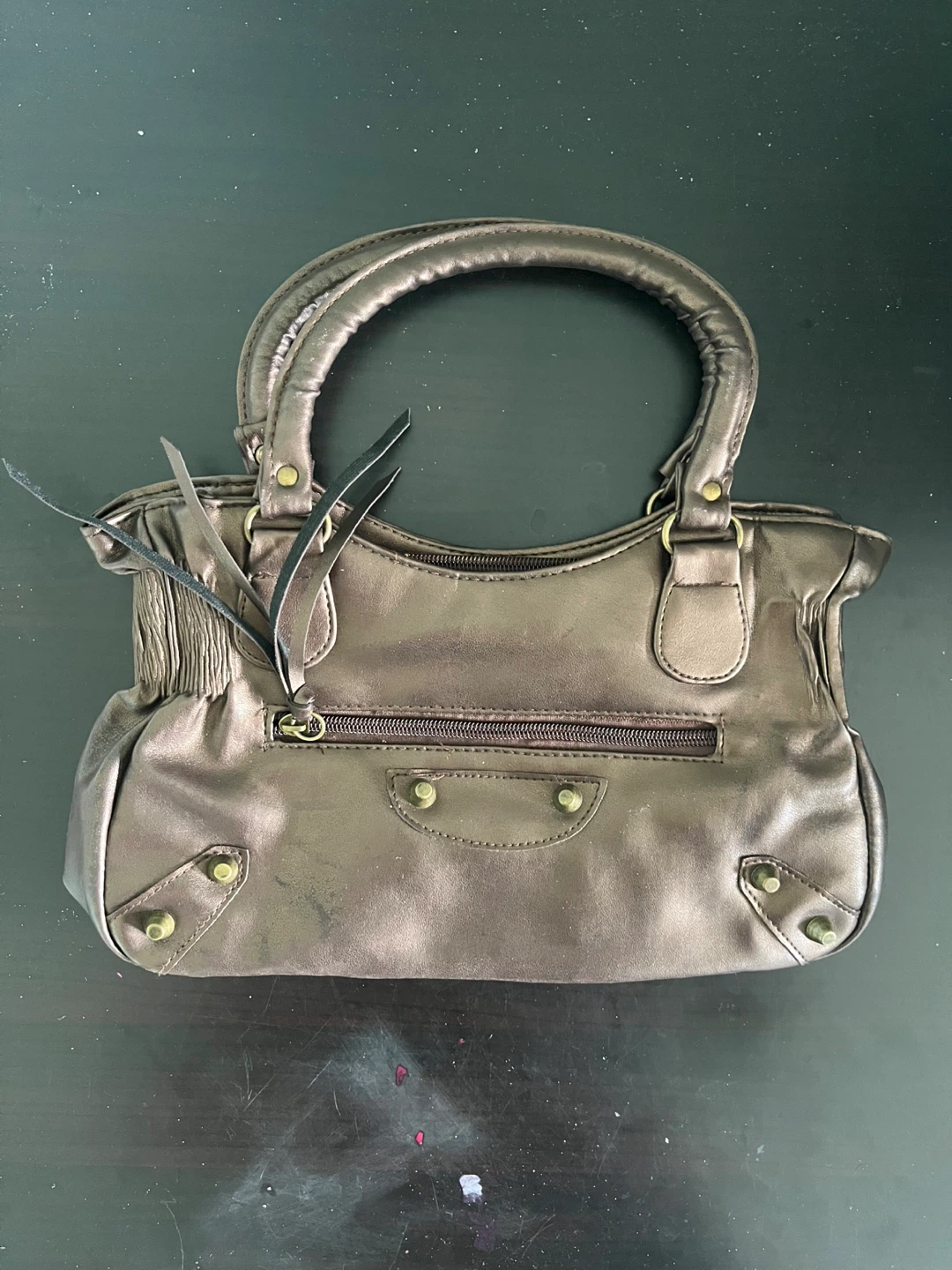 Bronze Metallic Handbag - photo 2
