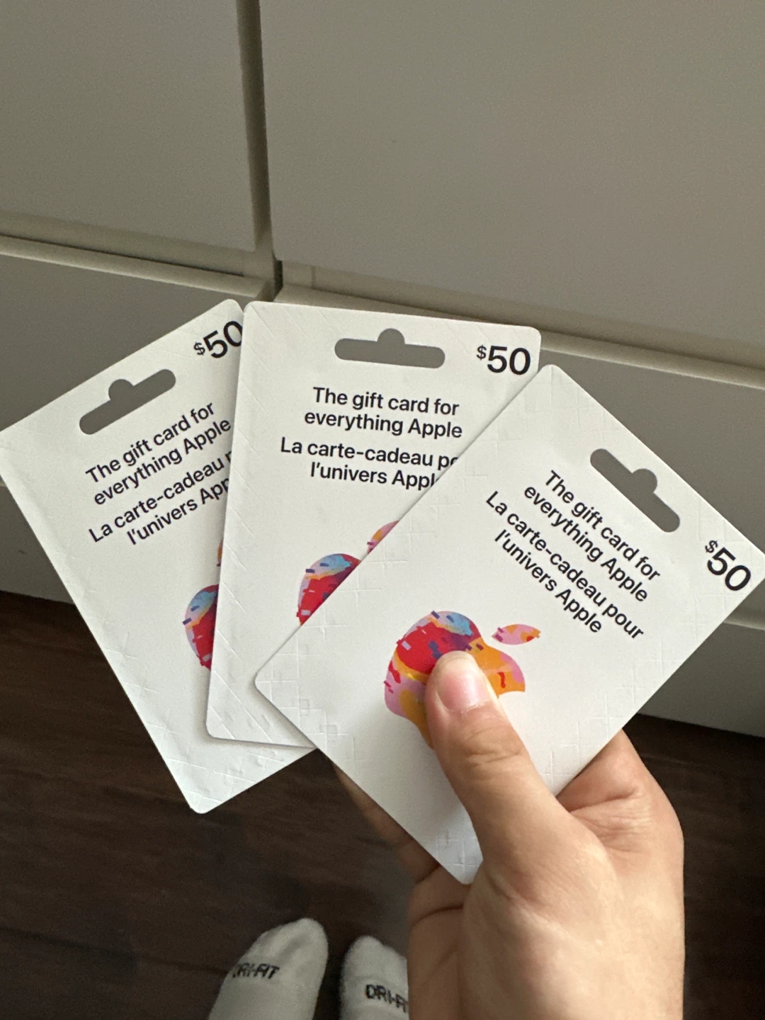 Apple Gift Cards - $50 Each (3 Available)