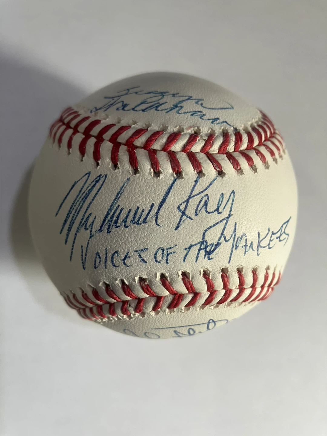 Michael Kay, John Sterling, and Suzyn Waldman Signed Baseball - photo 2