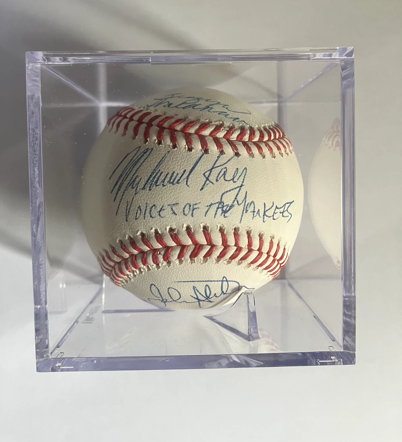 Michael Kay, John Sterling, and Suzyn Waldman Signed Baseball