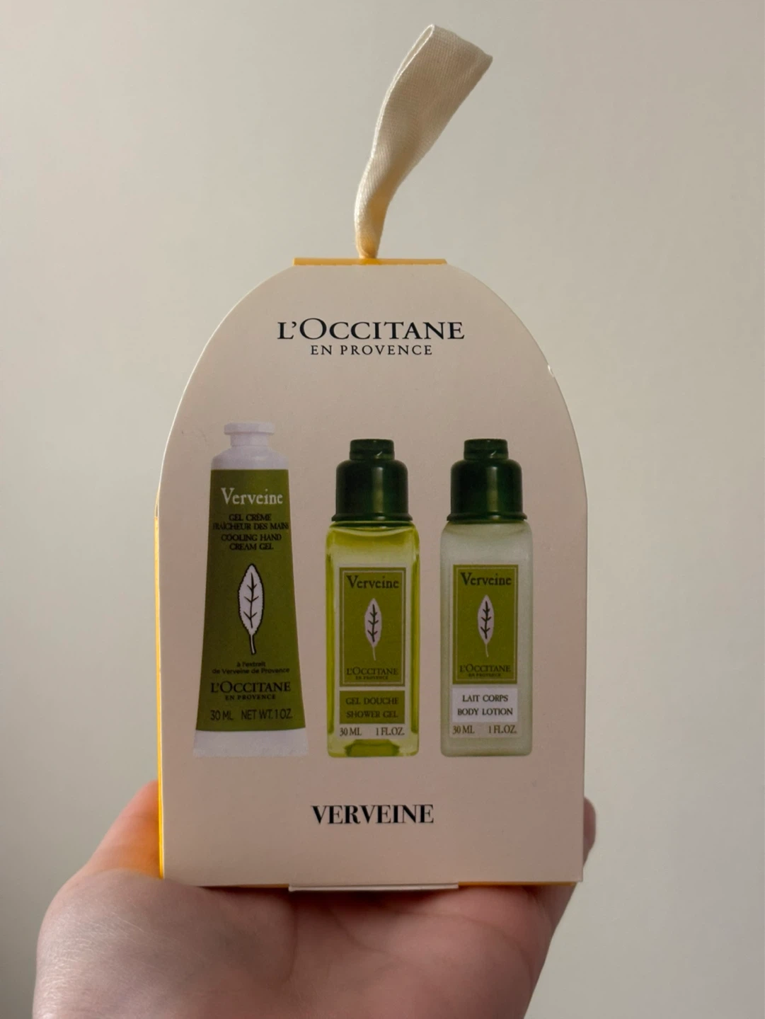 L'Occitane Verveine Hand Cream, Shower Gel & Body Lotion Set