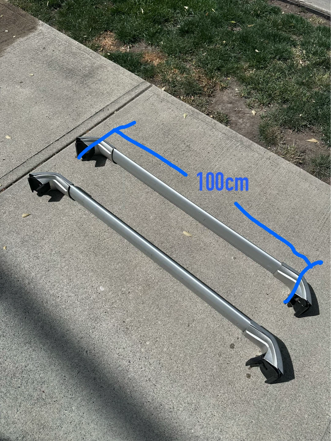 Audi Genuine OEM Silver Roof Rack Cross Bars - photo 2