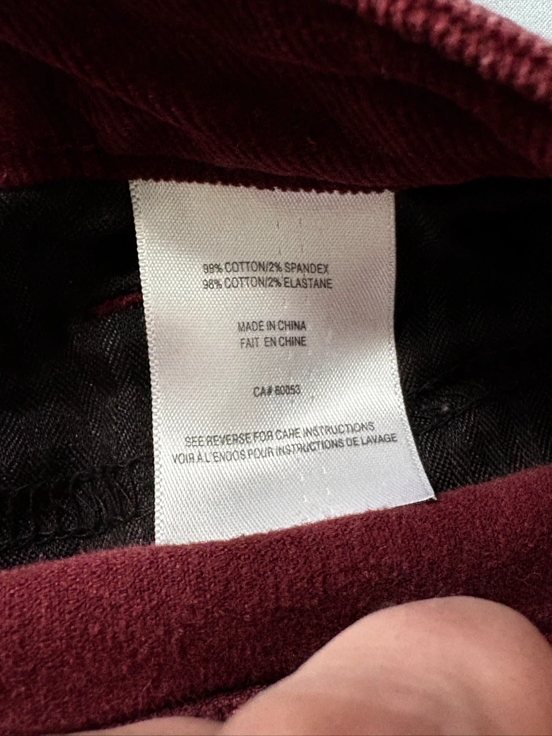 Maroon Straight Leg Corduroy Pants - photo 4