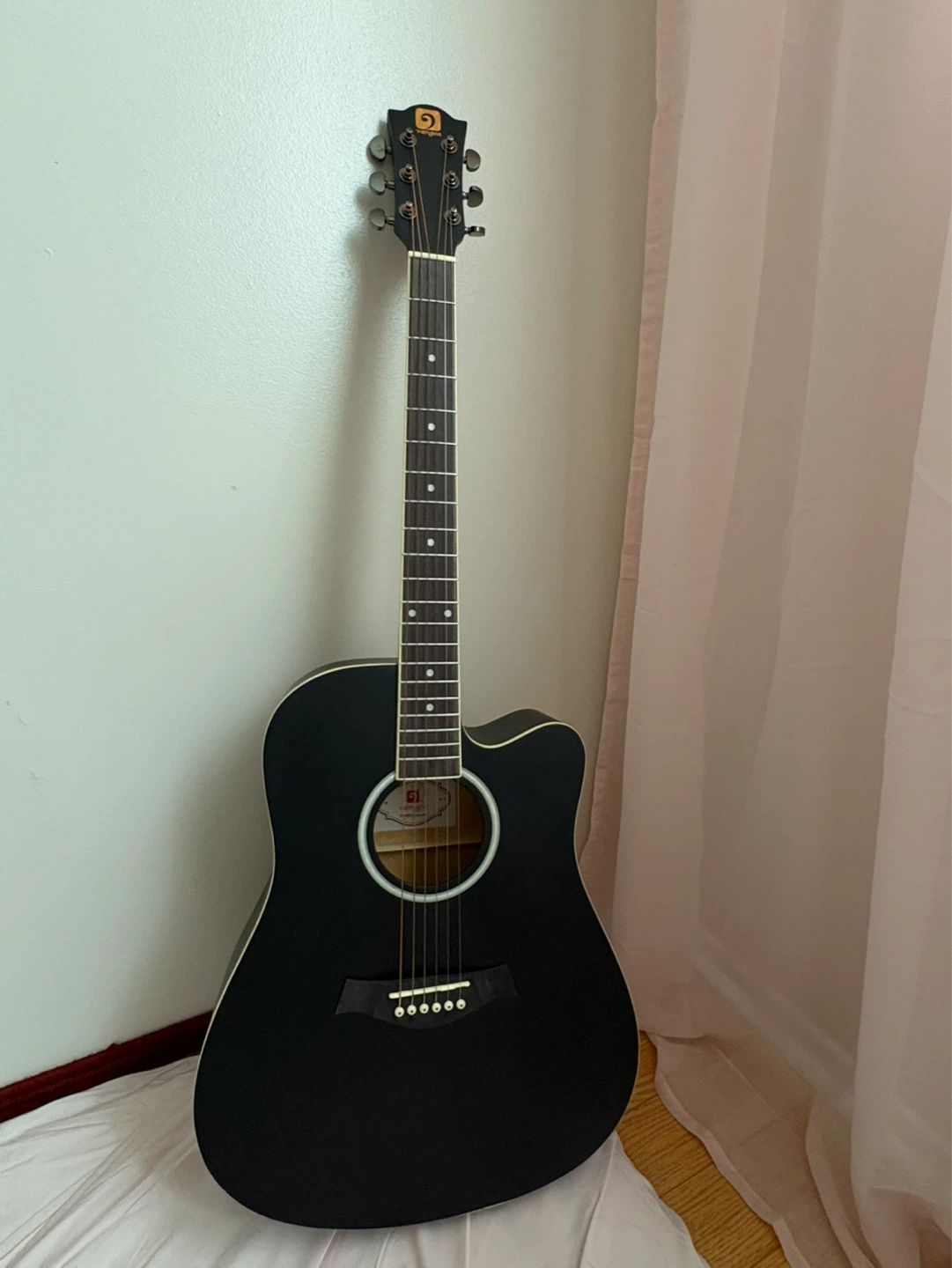 Black Acoustic Guitar - photo 2