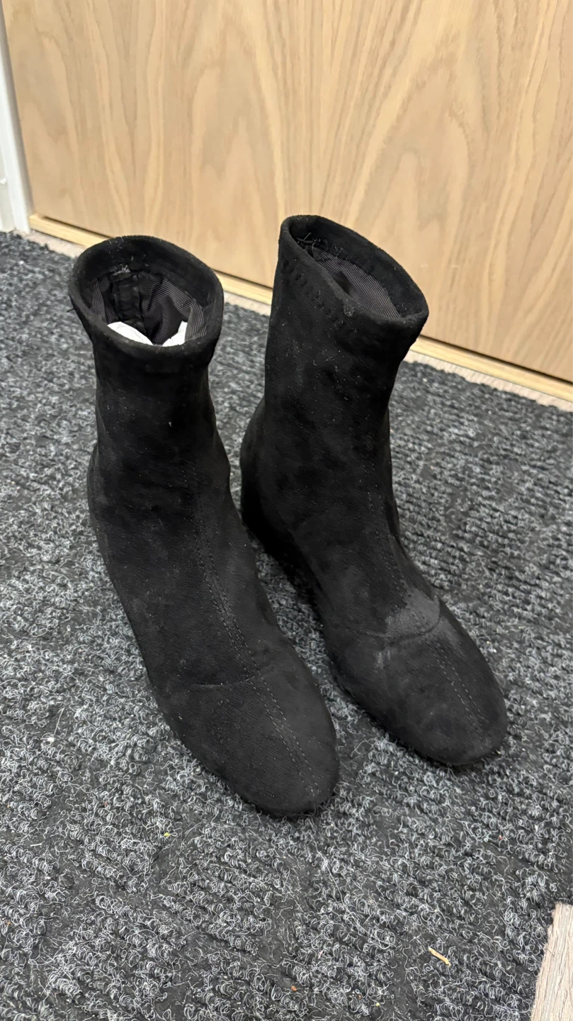 Black Suede Ankle Boots