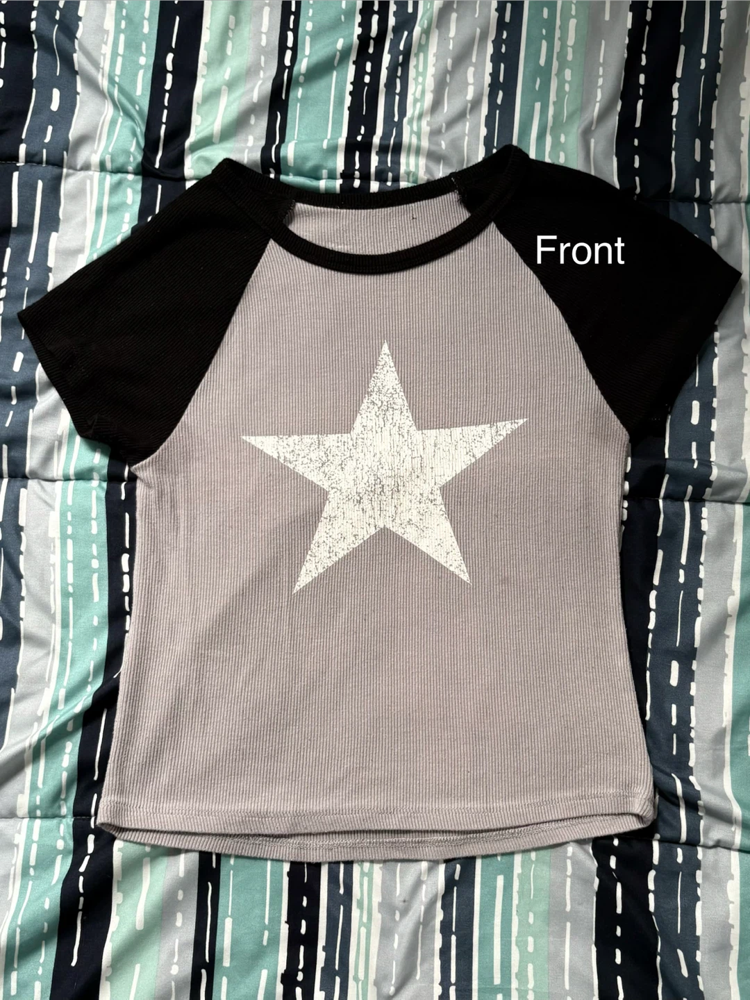 Short Sleeve Ribbed Star Shirt