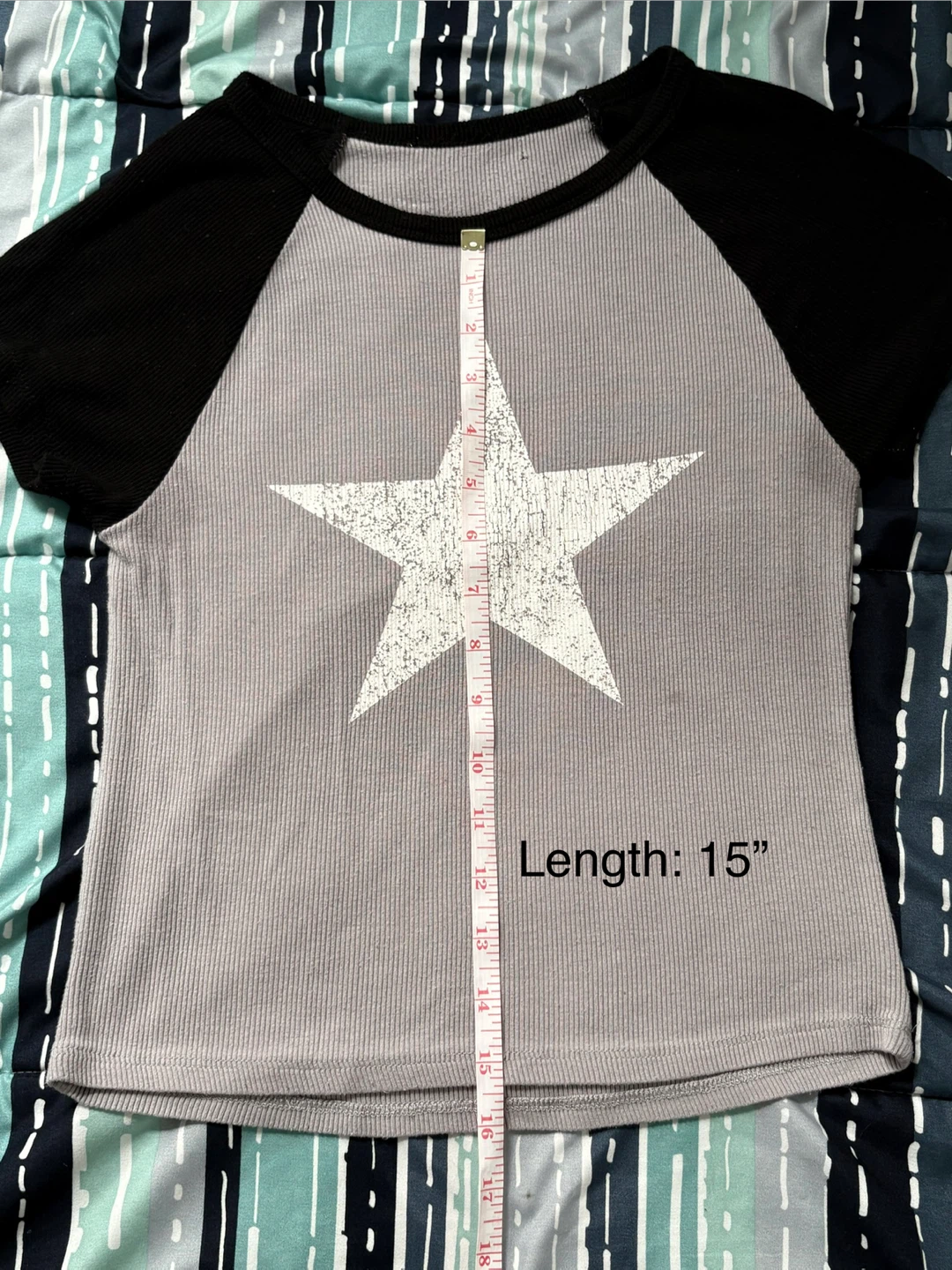 Short Sleeve Ribbed Star Shirt - photo 3