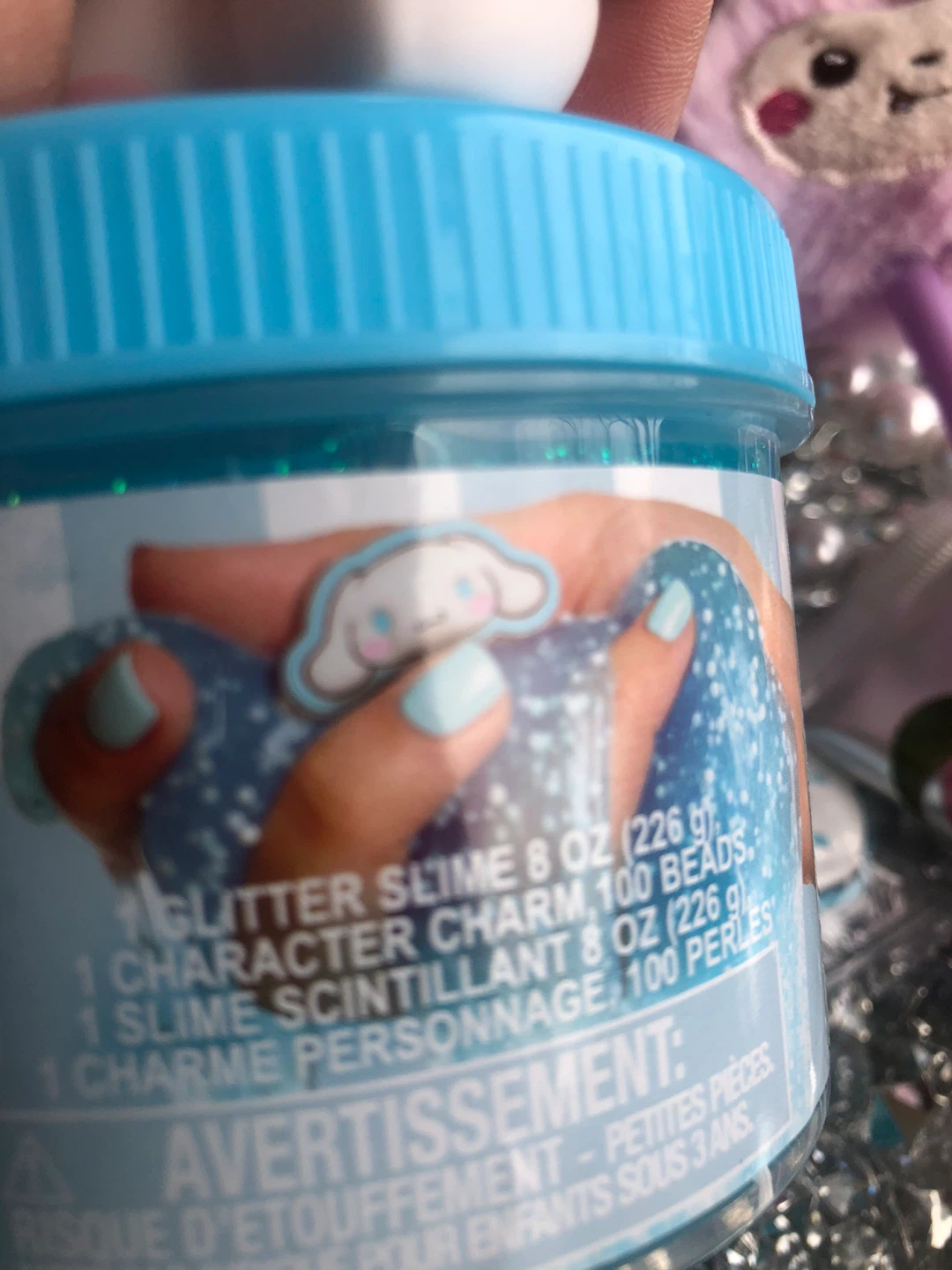 LOT: NEW Cinnamoroll  Slime, Backpack Charms, pearl hangers etc - photo 3