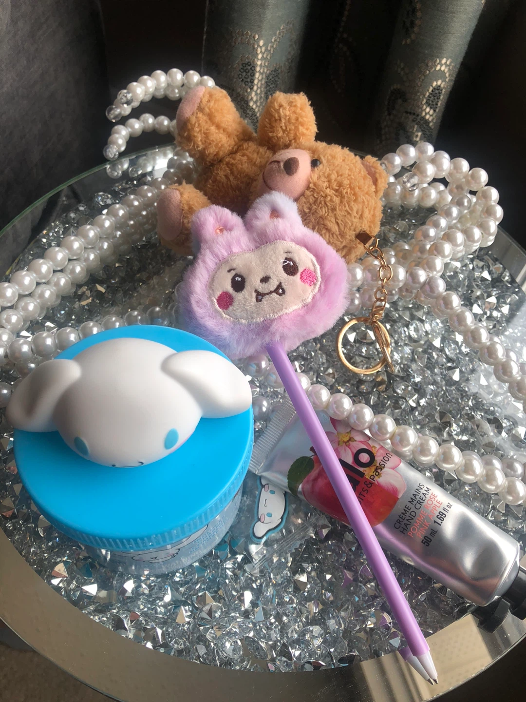 LOT: NEW Cinnamoroll  Slime, Backpack Charms, pearl hangers etc