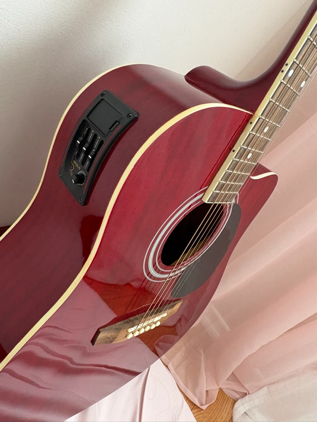 Rose Acoustic Guitar with Gig Bag and Picks - photo 2