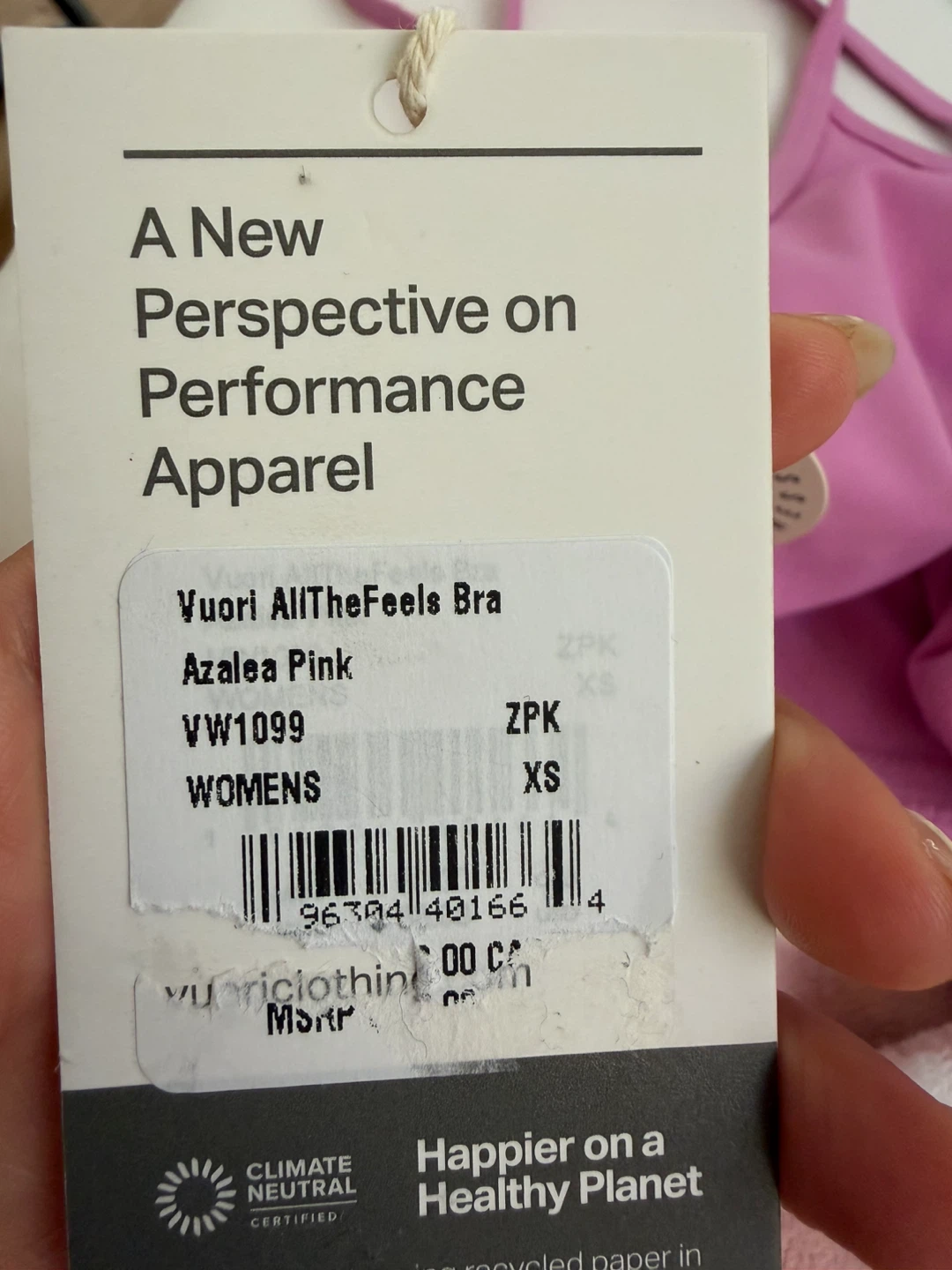 Vuori AllTheFeels Bra - Azalea Pink - XS - photo 3