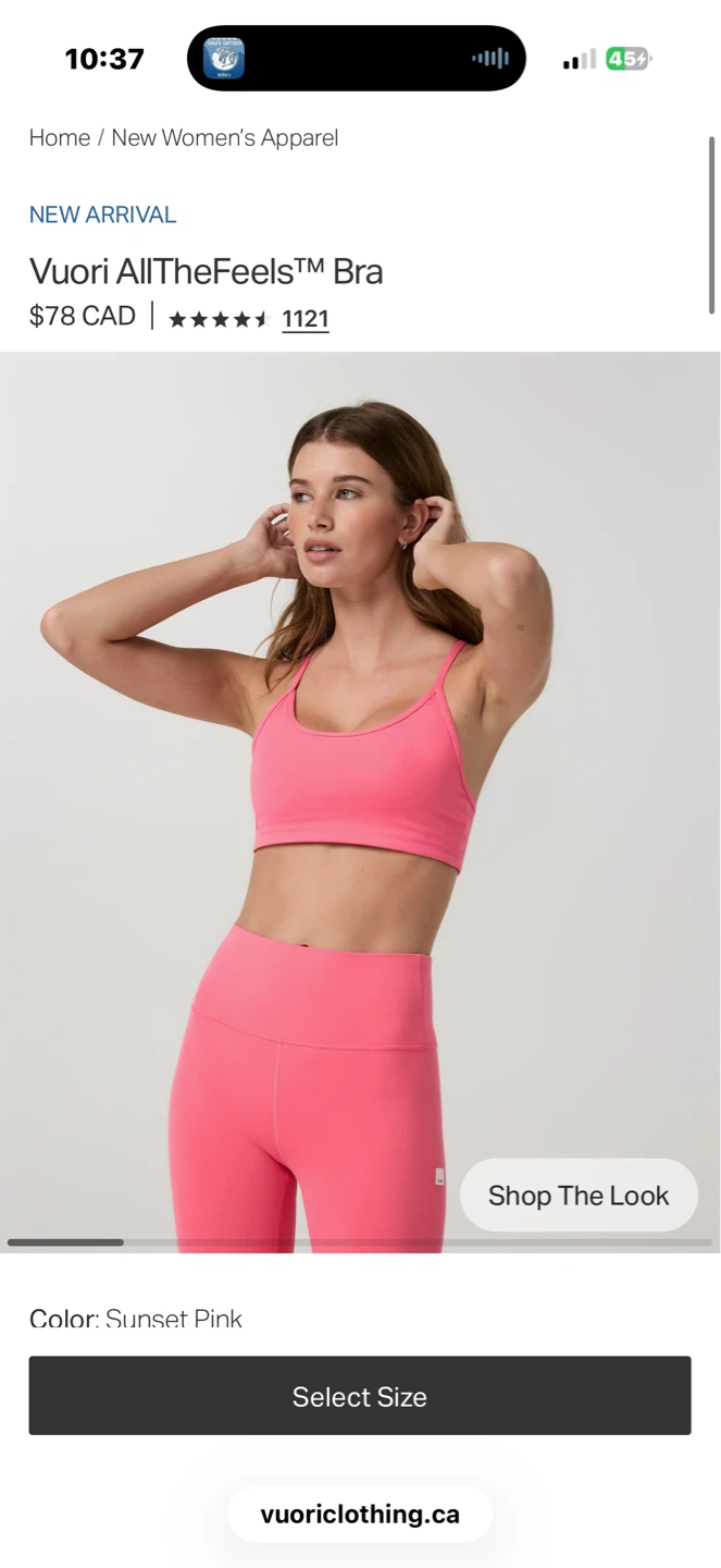 Vuori AllTheFeels Bra - Azalea Pink - XS - photo 4