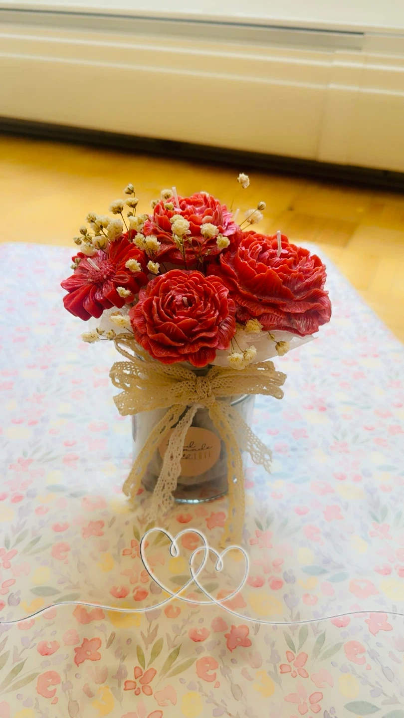 Handmade candle bouquet - photo 2