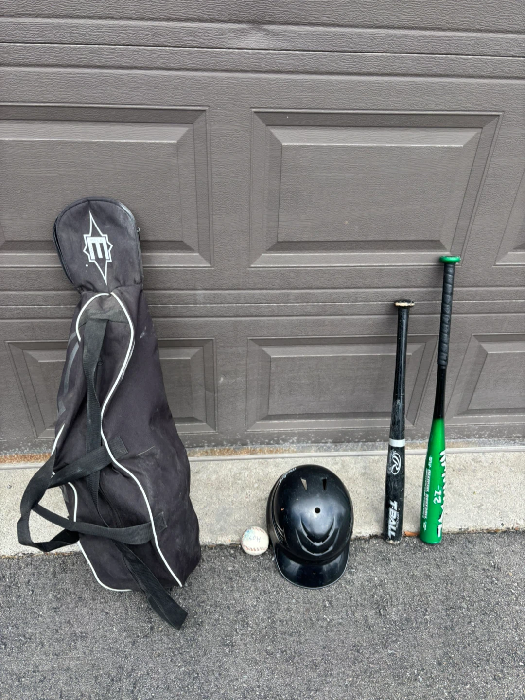 Baseball Starter Kit (Bat, ball, helmet, and bag)