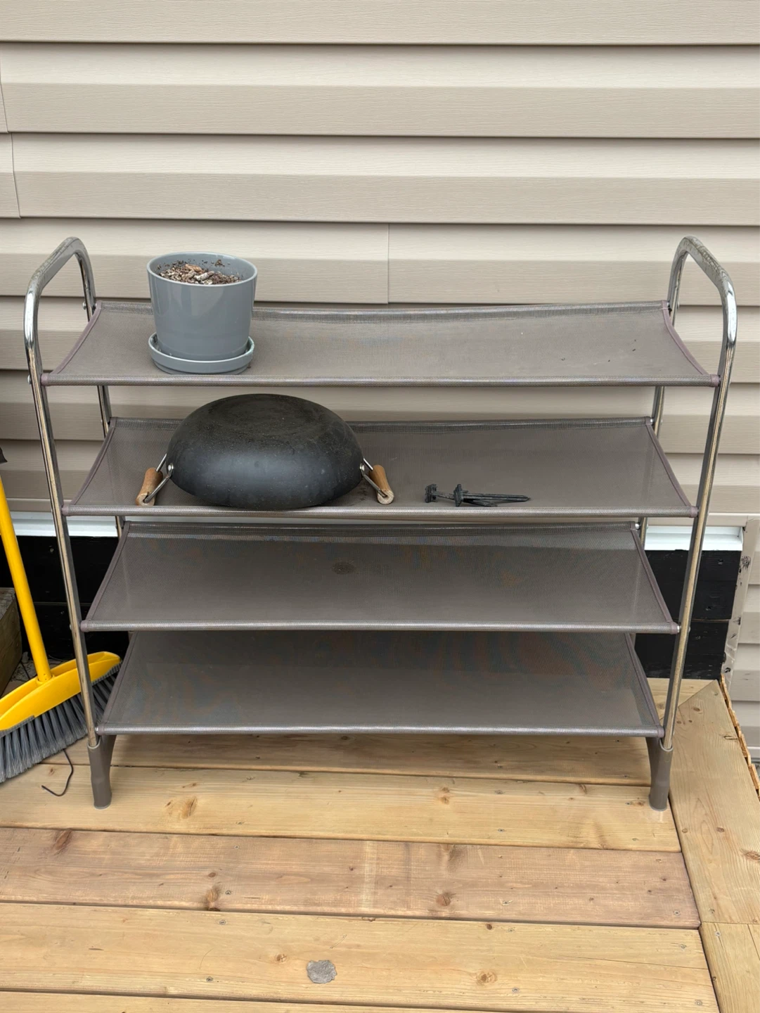 3-Tier Mesh Storage Shelf