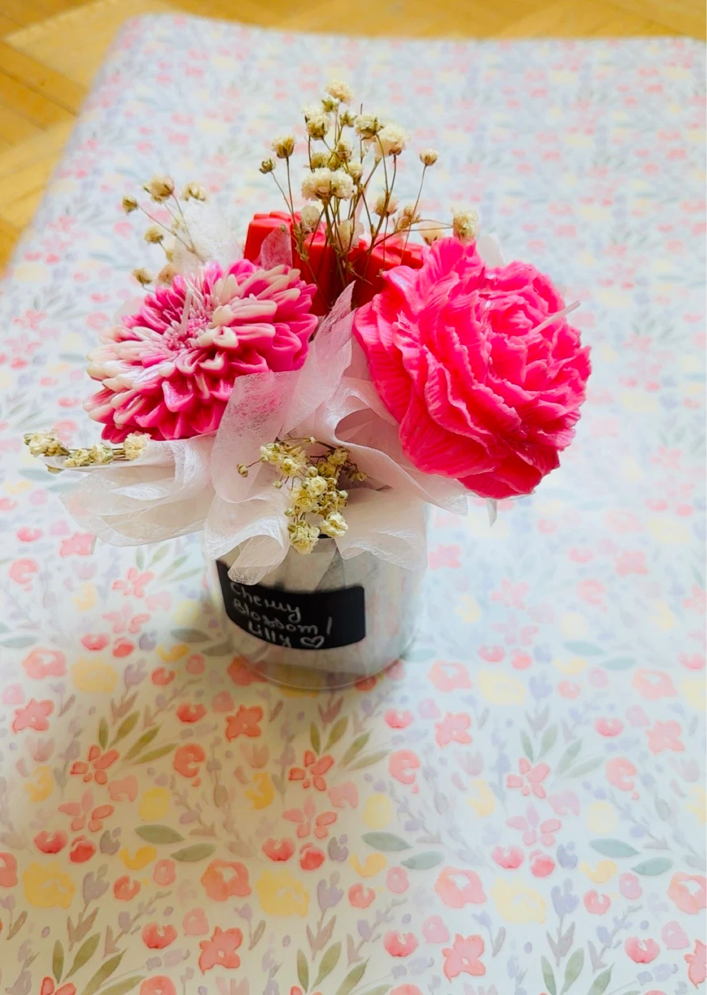 Handmade Soap Flowers - Cherry Blossom & Lily Scent - photo 2