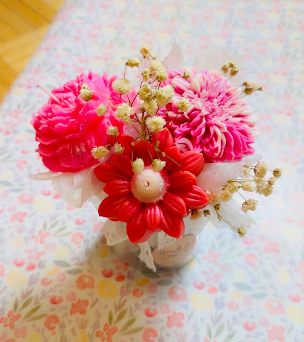 Handmade Soap Flowers - Cherry Blossom & Lily Scent