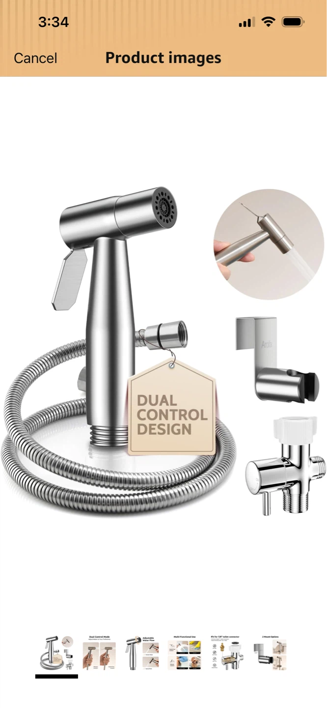 New-Arofa Handheld Bidet Sprayer Kit!