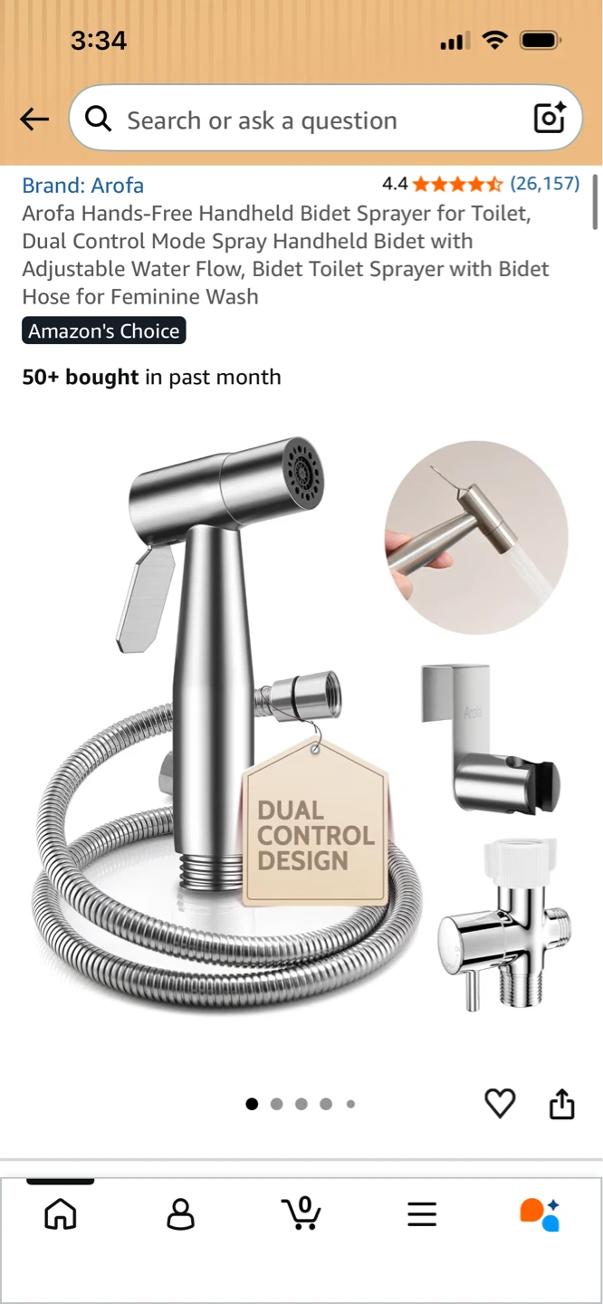 New-Arofa Handheld Bidet Sprayer Kit! - photo 2