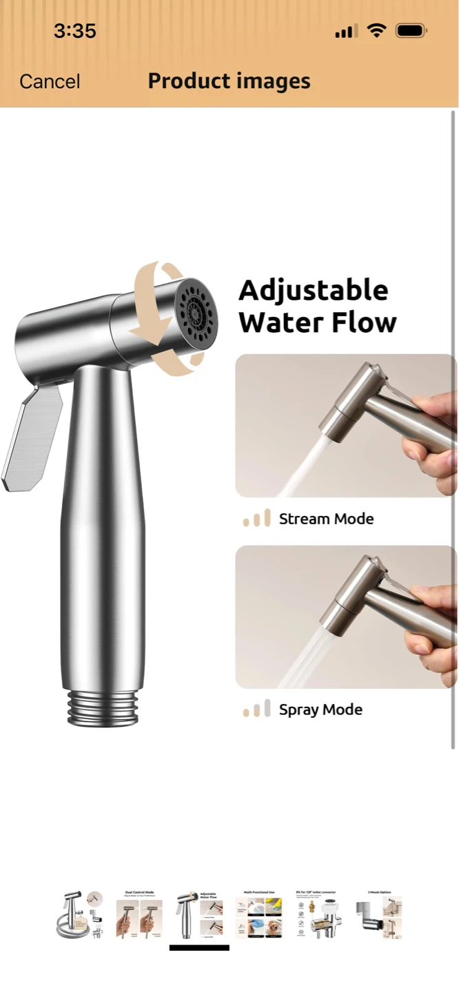 New-Arofa Handheld Bidet Sprayer Kit! - photo 3