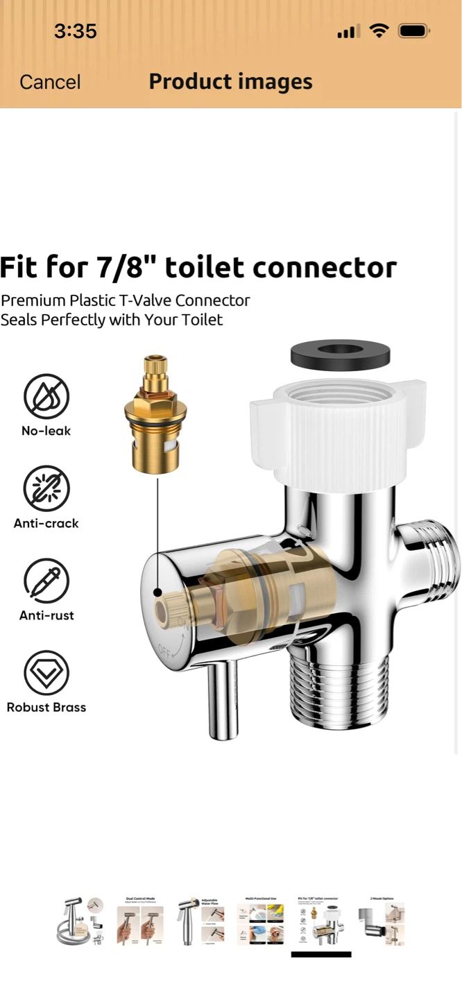 New-Arofa Handheld Bidet Sprayer Kit! - photo 5