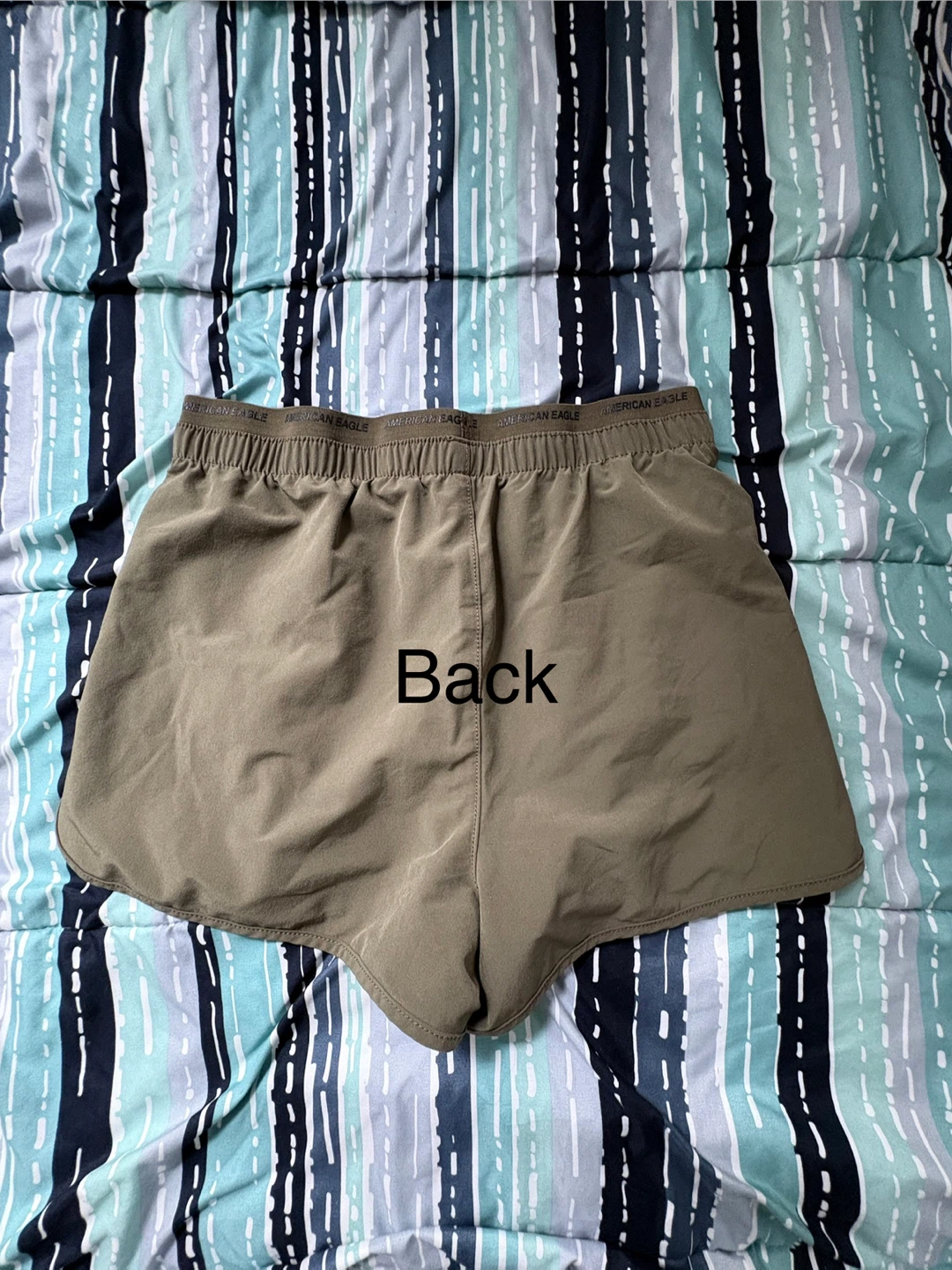 Army Green High-Low Athletic Shorts - photo 2