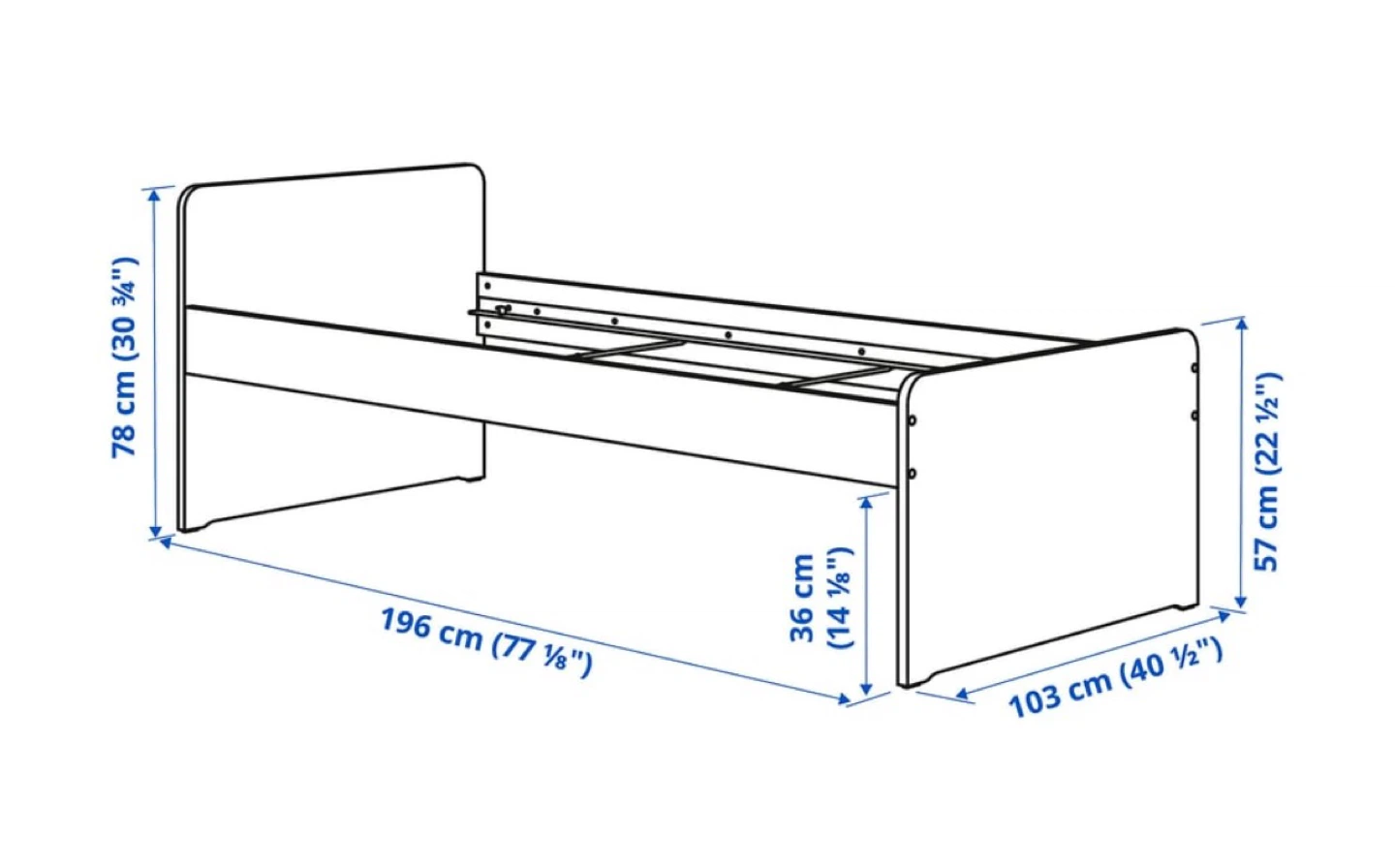 IKEA SLAKT Bed Frame with Storage - photo 3