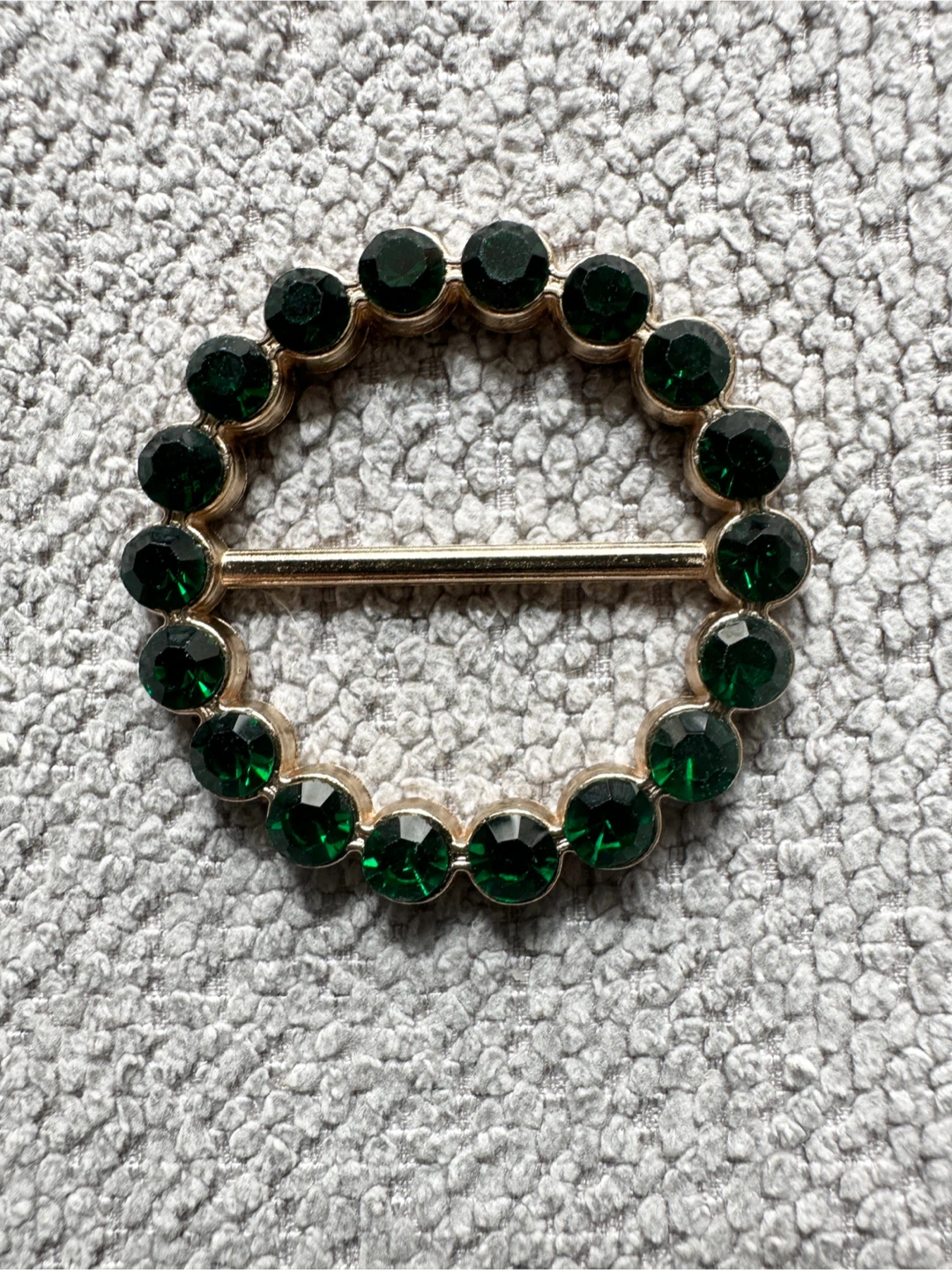 Oval Rhinestone Embellishment Buckle